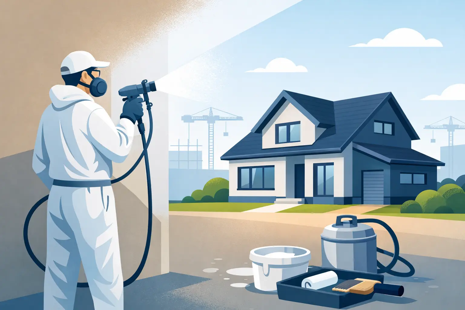 Latex spuiten nieuwbouw woning: slim of niet?