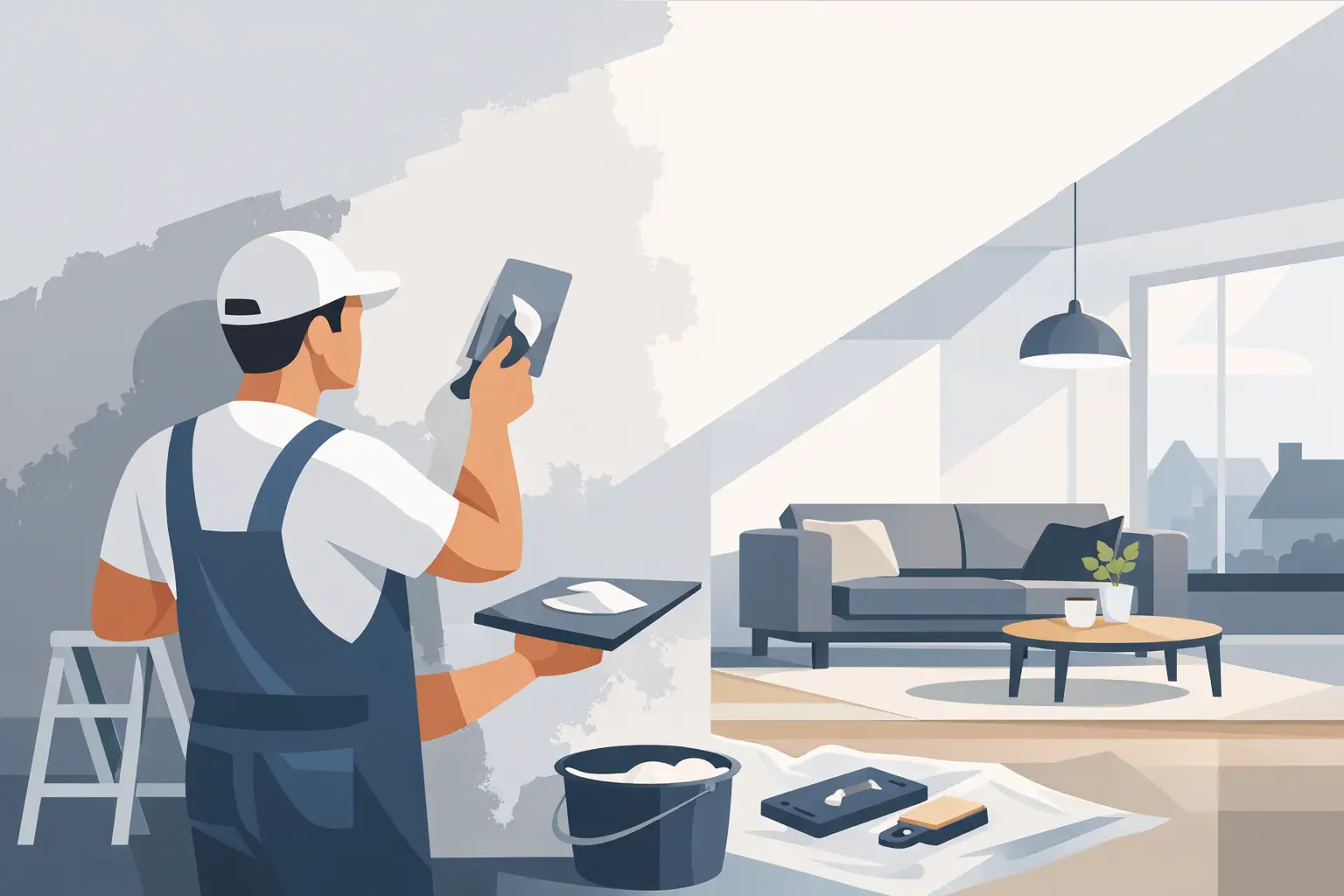 Stucwerk renovatie woning: strak en slim