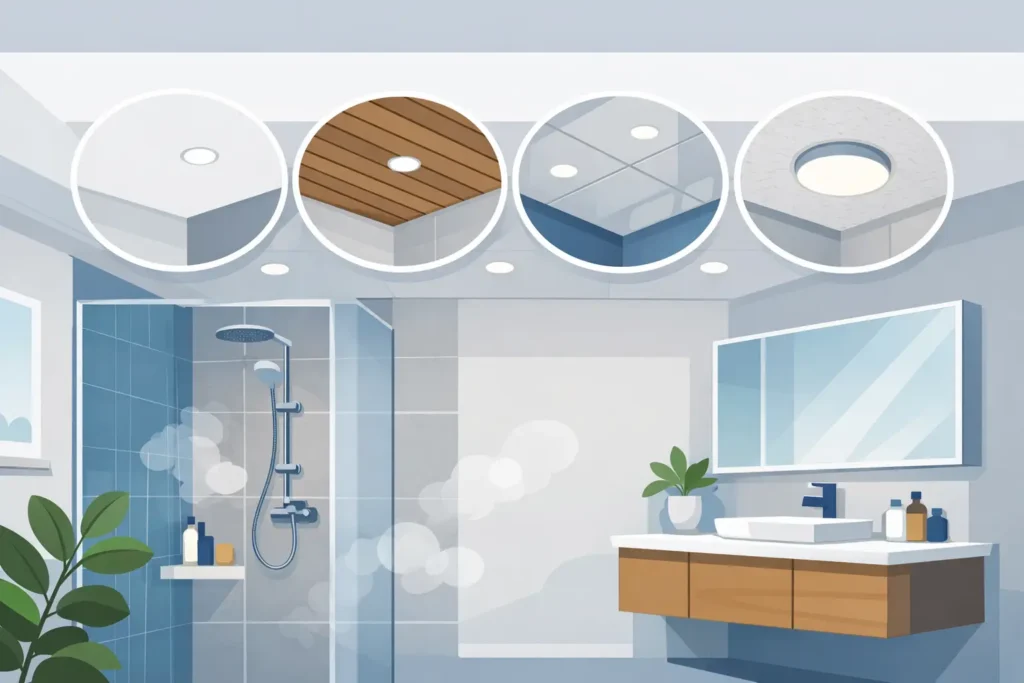 Beste afwerking badkamer plafond kiezen