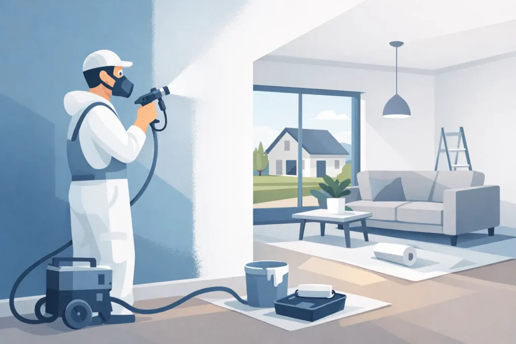 Latex spuiten nieuwbouwwoning voordelen