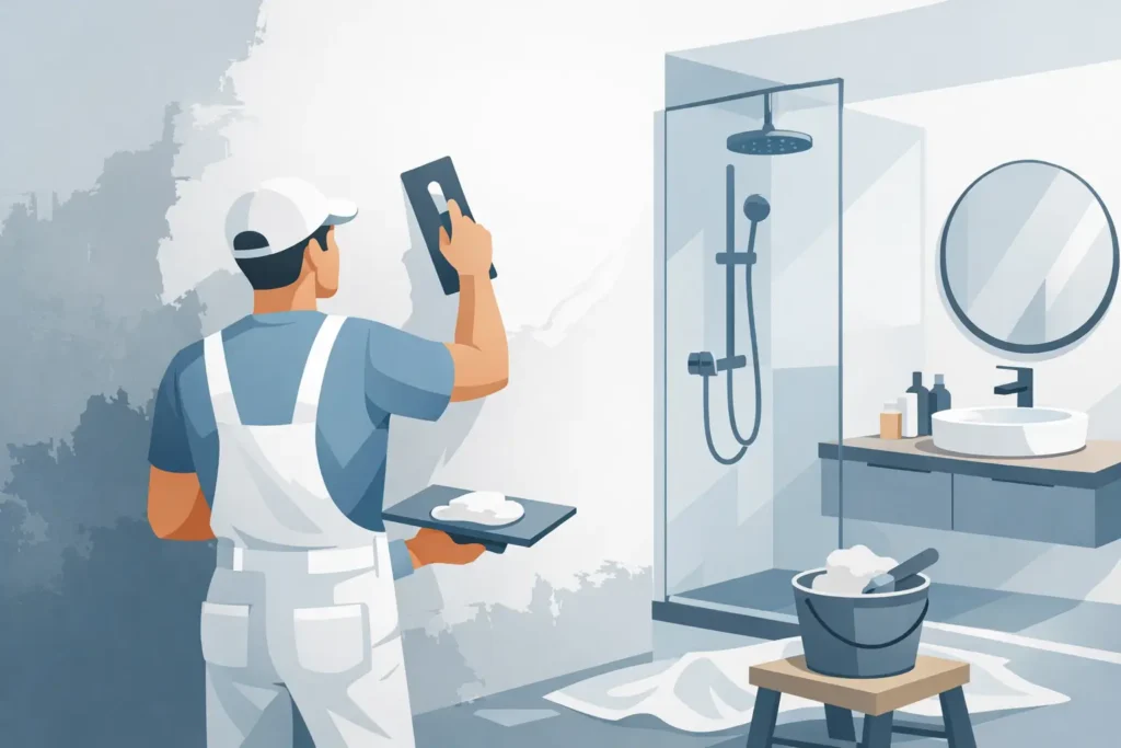 Stucwerk badkamer glad maken zonder gedoe