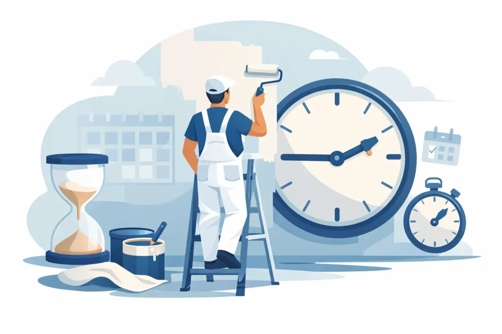 Hoe lang duurt schilderwerk gemiddeld?