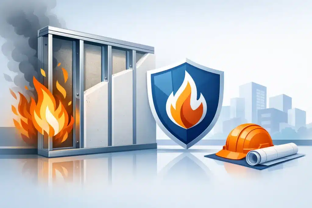 Metal stud brandwerendheid goed geregeld